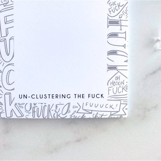 Billie Claire Handmade LLC Unclustering the Fuck Notepad