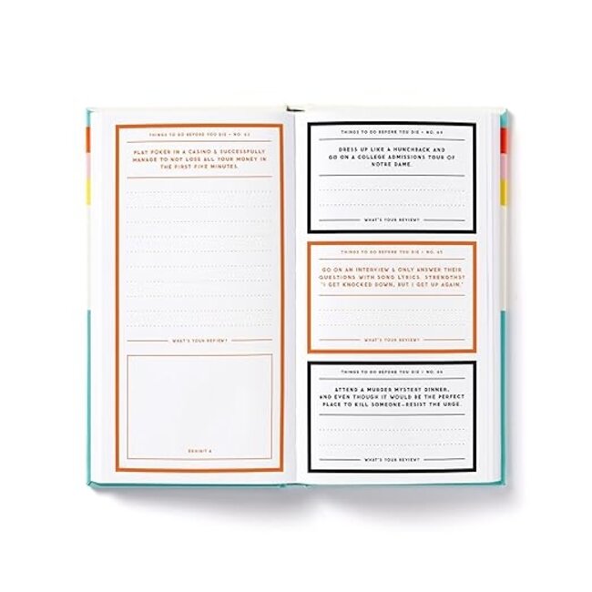 A Million Things To Do Before You Die Prompted Journal