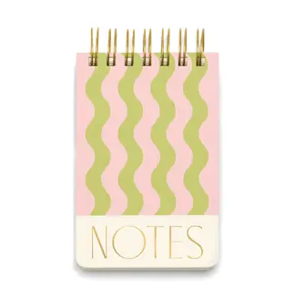 Twin Wire Notepad - Wavy Stripes