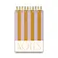 Large Chunky Notepad - Lilac + Ochre Stripes