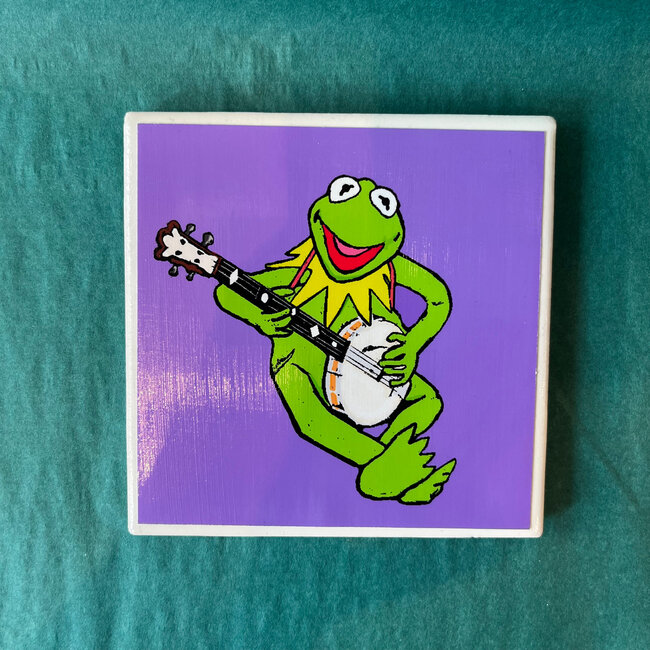 Amy May Pop Art Kermit Coaster