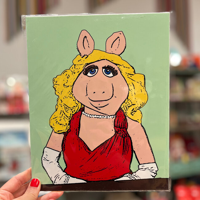 Amy May Pop Art Miss Piggy Art Print 8x10