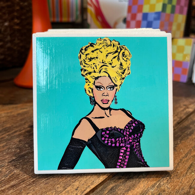 Amy May Pop Art RuPaul Coaster