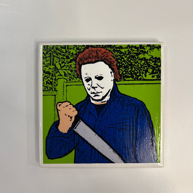 Amy May Pop Art Michael Myers Coaster
