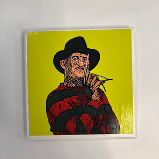 Amy May Pop Art Freddy Krueger Coaster