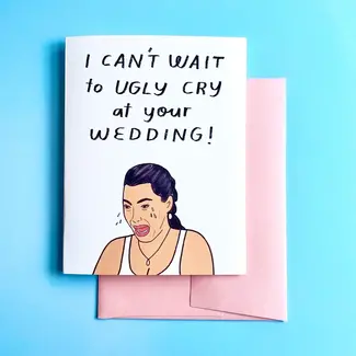 Aviate Press Ugly Cry Kim K Wedding Card