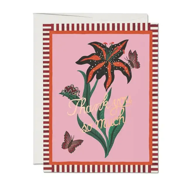 Tiger Lily Thank You Card