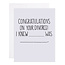 Divorce Congrats Card