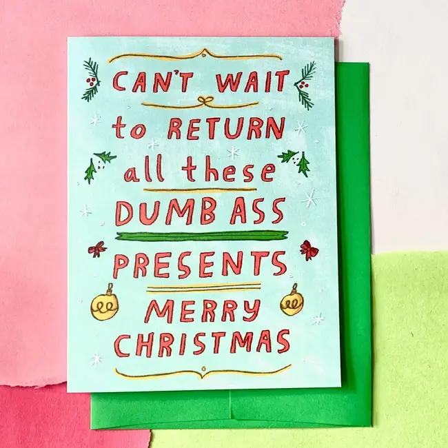 Aviate Press Dumb Christmas Presents Card