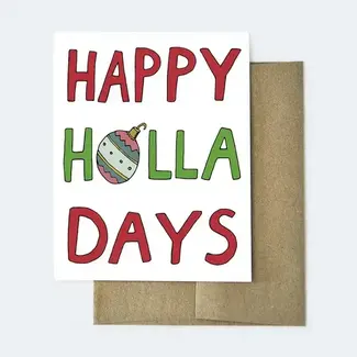 Aviate Press Happy Holla Days Card