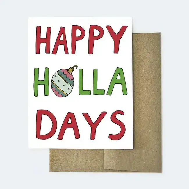Aviate Press Happy Holla Days Card