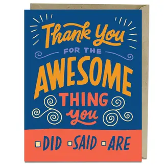 Awesome Thank You Card