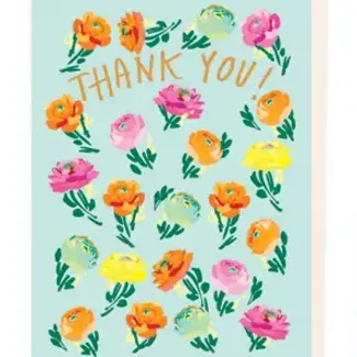 Ranunculus Thank You Card