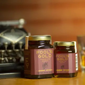Fool's Gold Honey Bourbon Infused NC Honey - 5.75 oz