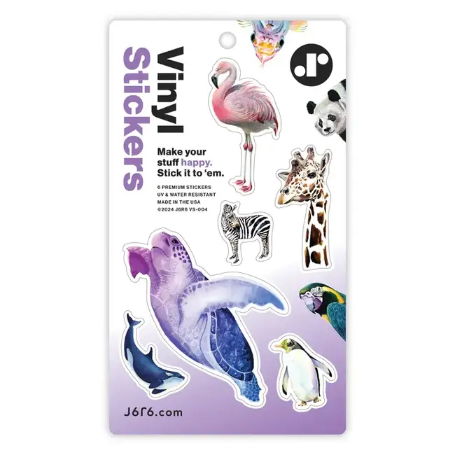 J6R6 Sea Turtle + Friends Sticker Sheet