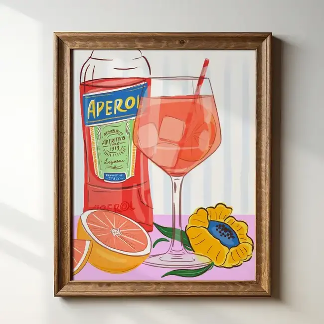 Tara Reed Aperol Spritz Art Print 8 x 10