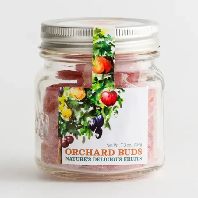 Butterfields Candy Orchard Buds Hard Candy in Mason Jar