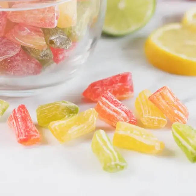 Butterfields Candy Citrus Buds Hard Candy in Mason Jar