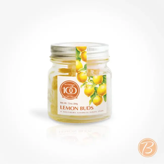 Butterfields Candy Lemon Buds Hard Candy in Mason Jar