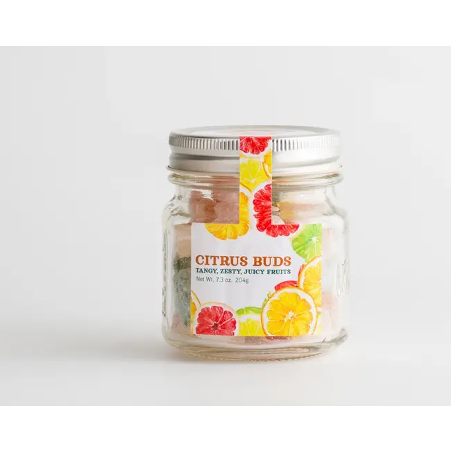 Butterfields Candy Citrus Buds Hard Candy in Mason Jar
