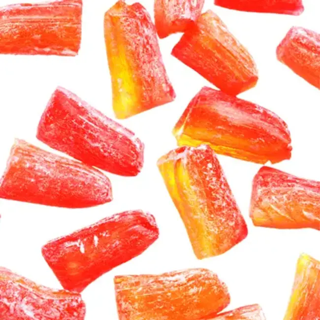 Butterfields Candy Peach Buds Hard Candy in Mason Jar