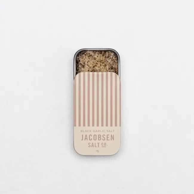 Sea Salt Tin: Infused Black Garlic