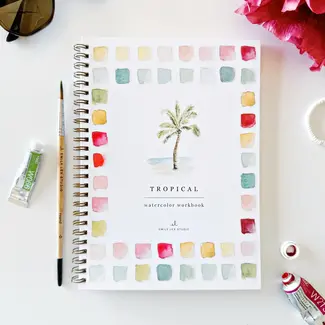 Watercolor Workbook: Tropical