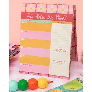 Week To Week Desk Planner: Take Notes This Week