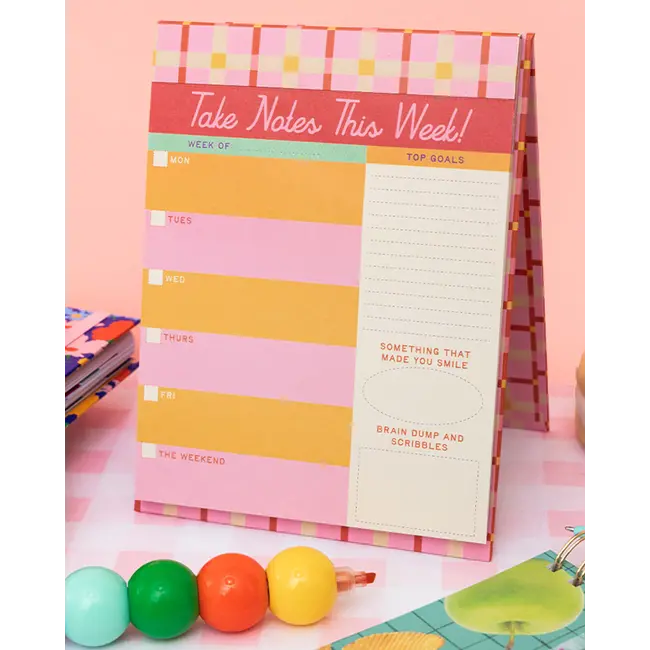 Week To Week Desk Planner: Take Notes This Week
