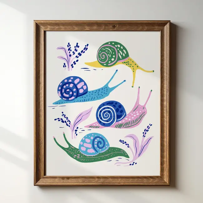 Tara Reed Snails Art Print 8x10