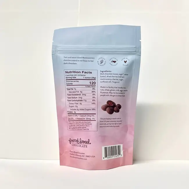 French Broad Chocolate Dark Chocolate Covered Montmorency Cherries 6oz