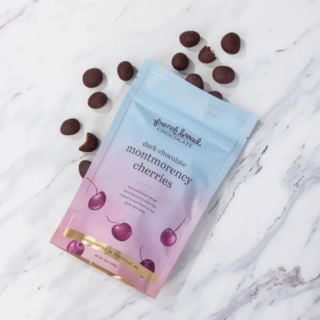 French Broad Chocolate Dark Chocolate Covered Montmorency Cherries 6oz