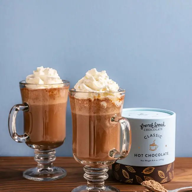 French Broad Chocolate Classic Dark Hot Chocolate 8oz