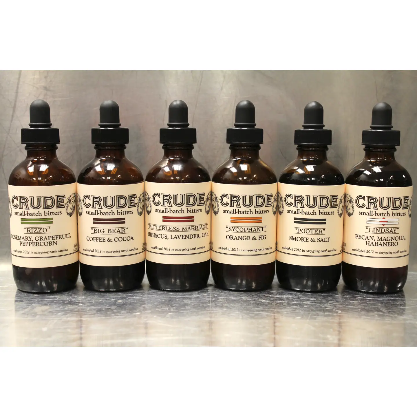 Crude Bitters + Sodas