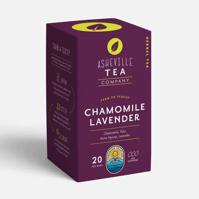 Asheville Tea Company Chamomile Lavender Tea Box (20)