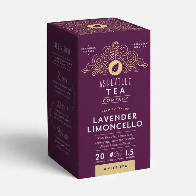 Asheville Tea Company Lavender Limoncello Tea Box (20)