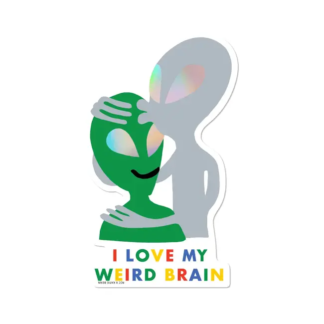 Weird Brain Sticker