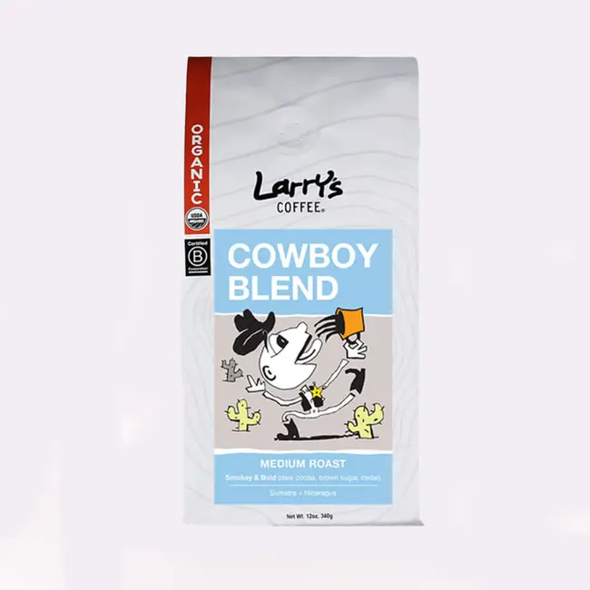 Larry's Coffee Larry's Whole Bean Coffee - Cowboy Blend 12 oz