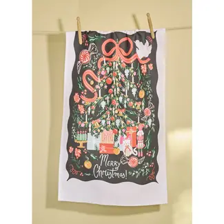 One & Only Paper Merry Christmas Tree Tea Towel