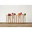 Gold Metal + Glass Test Tube Vase