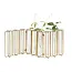 Gold Metal + Glass Test Tube Vase