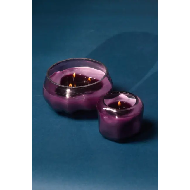 Basalt 10oz Glass Candle - Violet & Vanilla