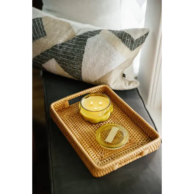 Basalt 10oz Glass Candle - Yellow Tobacco Patchouli