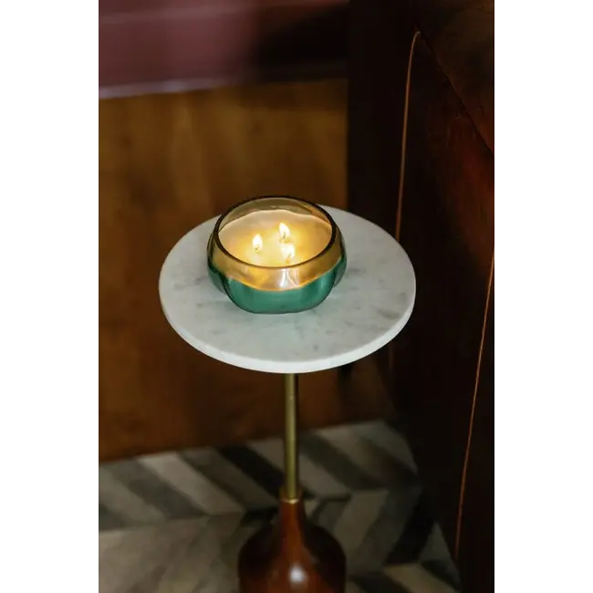 Basalt 10oz Glass Candle - Turquoise Fresh Air Salt