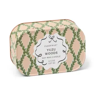 Cherie Printed Tin Candle - Yuzu Woods