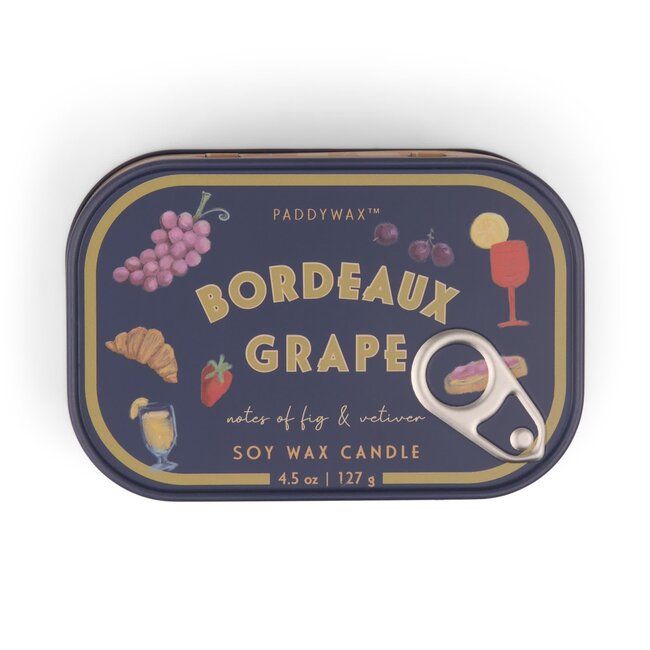 Bistro Tin Candle - Bordeaux Grape