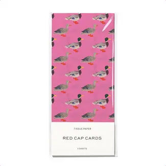 Red Cap Tissue Paper (5 sheets) - Quacky Birthday