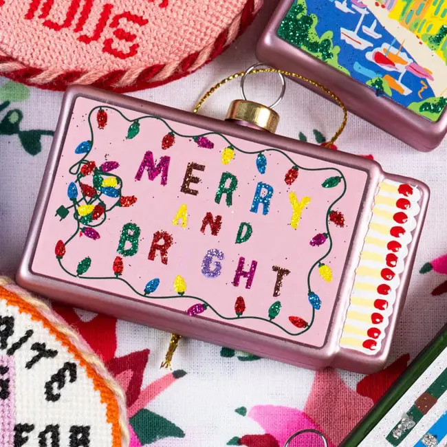 Furbish Studio Merry & Bright Matchbook Ornament