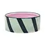 Izzy Wine Bottle Coaster - Blue + Green Stripe
