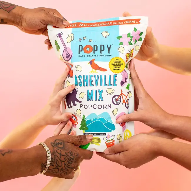 Poppy Handcrafted Popcorn Poppy Popcorn - Asheville Mix Artist Bag